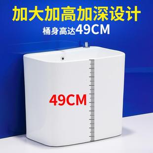 拖布池阳台双驱动墩布池 家用陶瓷拖把池卫生间大号加高落地式