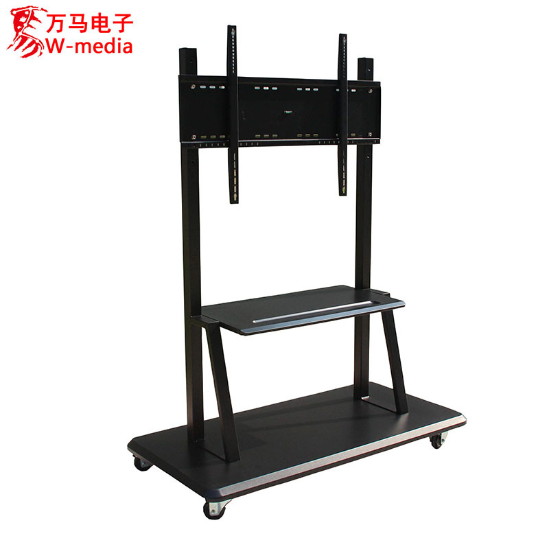 普通广告机一体机配件 55-86寸落地立式移动支架 配件/轧钢材质