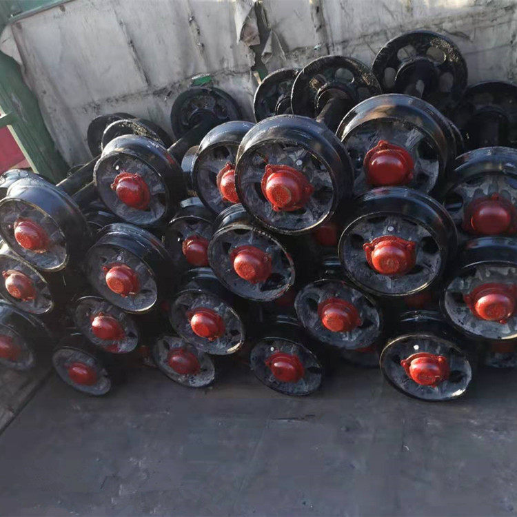 矿用开式矿车轮 矿车轮对 矿用铸钢矿车轮 行走车轮1吨矿车轮对