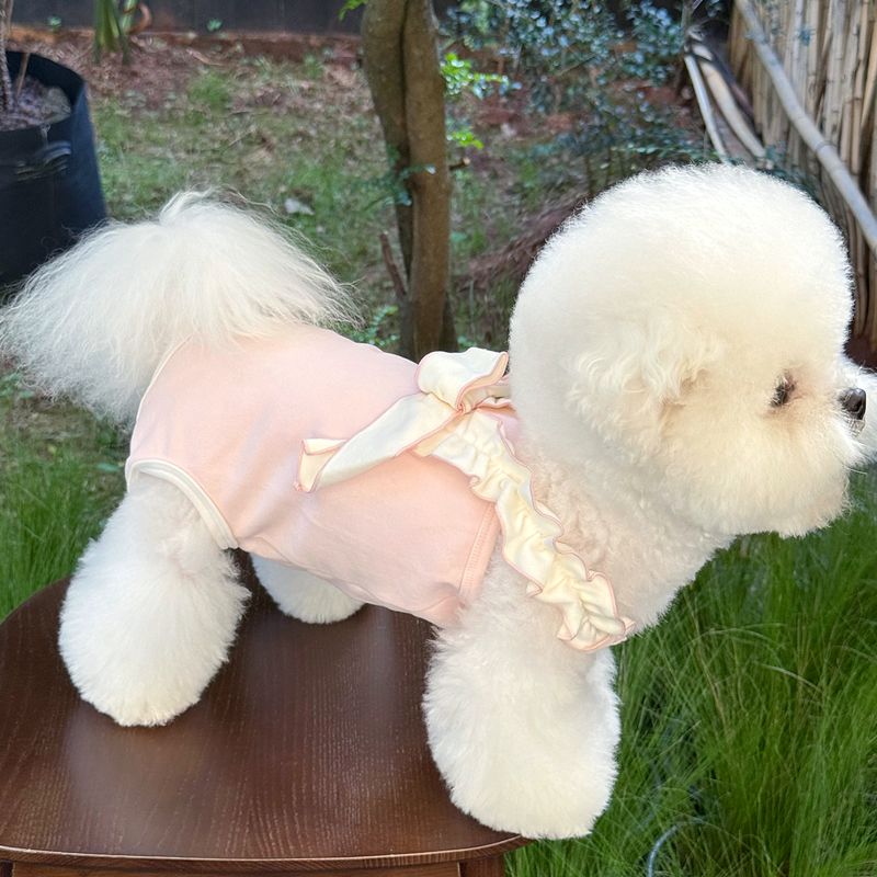 宠物秋季小狗狗护肚衣睡衣小型幼犬包肚衣猫咪泰迪四脚衣服绝育服