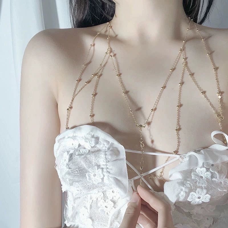 胸链身体链2026新款爆款项链女款锁骨链脚链不掉色装饰链熊链饰品