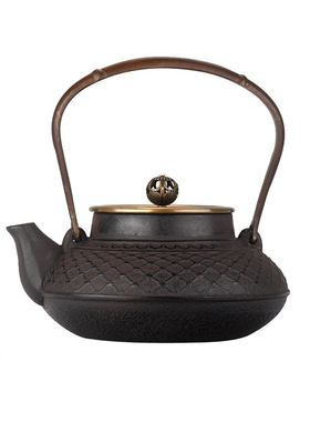 新中式样板房间售楼处p博古架茶具软装饰品铁壶摆件手工茶壶提梁