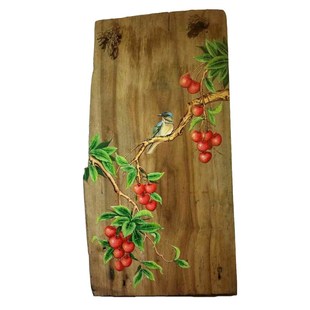 老樟木原生态风化木挂画壁饰w壁画老木头手绘板画酒店客厅会所茶