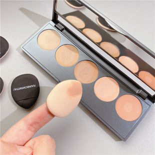 钱小姐~送盒~指尖mini小馒头粉扑迷你面具遮瑕气R垫bb手指细节海