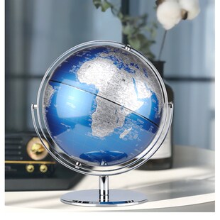 创意轻奢地球仪摆件办公室桌面摆设F书房办公桌酒柜现代家居装饰