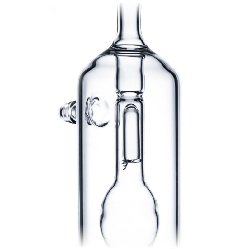 防倒吸油泡d器直型鼓泡器高硼硅实验室玻璃仪器直形球型冷阱鼓泡