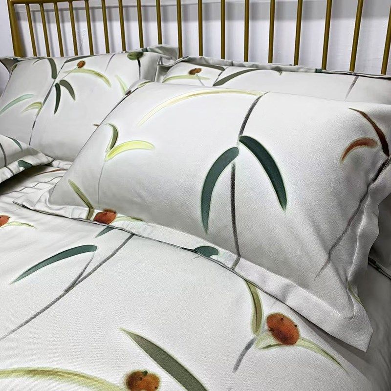 天然可水洗的竹纤维凉席三件套夏季双人床K单折叠冰丝感透气大炕