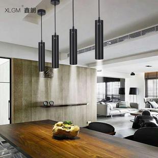 led明装 筒灯射灯餐厅吧台商场展厅美发店工作室吊灯7W20W 筒灯吊装