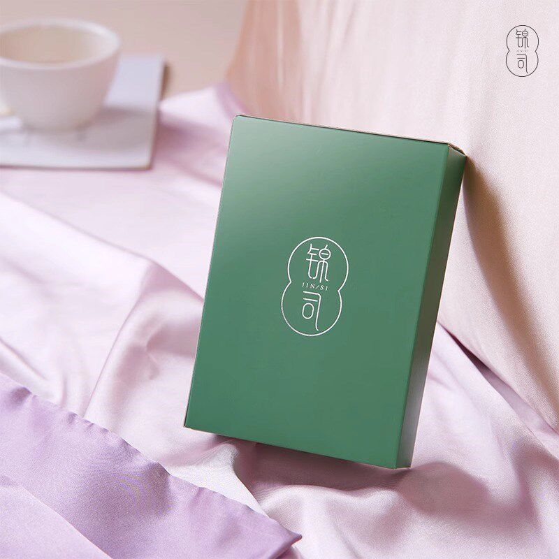程十安的店 锦司枕套玻尿酸单人枕头套亲肤柔软丝质透气48cmx74cm