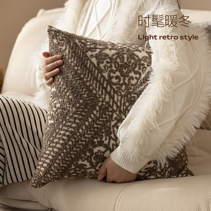 抱枕沙发客厅复古高级感靠枕酒店样板间靠垫可拆洗床头靠背腰靠