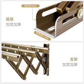 晒一晒阳台伸缩晾衣架户外折叠晒衣架家用推拉式 窗外室外晾晒被杆