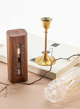 精选马鹿沙漏计时器30分钟礼物定制logo刻字办公桌摆件桌面实木防