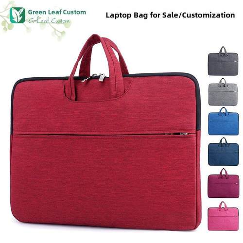 定制手提电脑包文件袋15.6寸公文会议包现货加急印制彩色logo图案