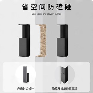 精选口袋移门拉手德系移门重工业风嵌入式铝合金隐形把手内藏推拉