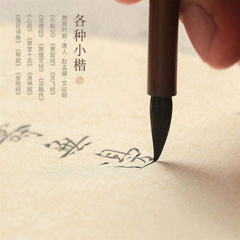 问心堂小楷毛笔专业级香鼬尾小楷奶尾狼毫小楷抄经专用笔套装簪花