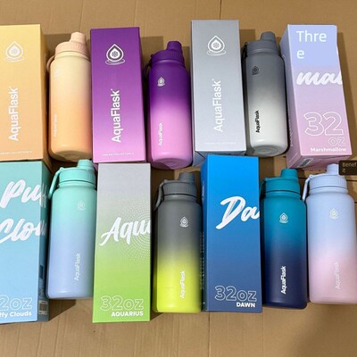新款男女孩不锈钢保温杯渐变色太空杯户外便携运动水壶大容量保冷