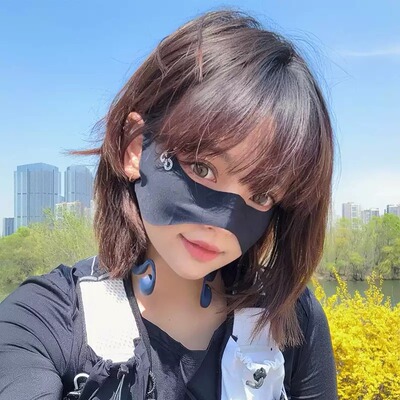蝴蝶挂耳防晒运动面罩口罩防晒贴