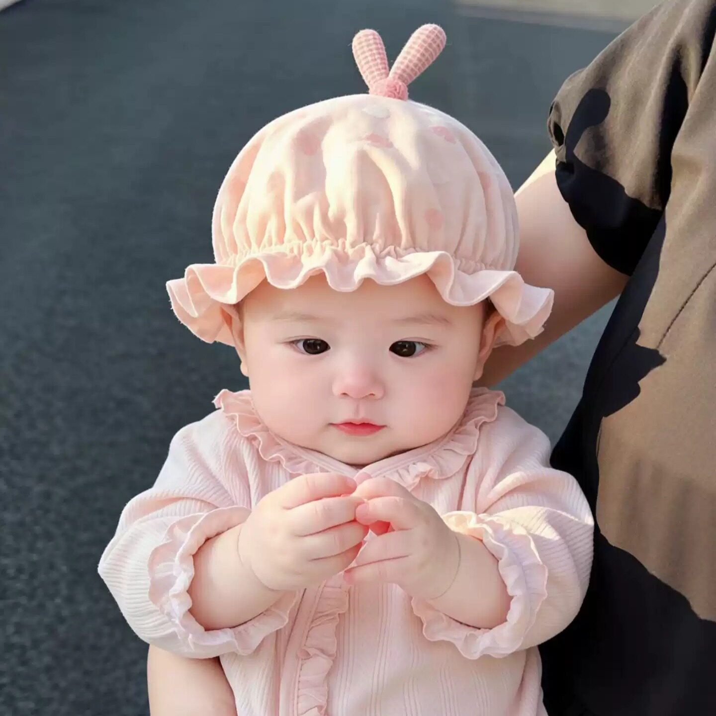 小月龄婴儿外出帽子春夏薄款可爱