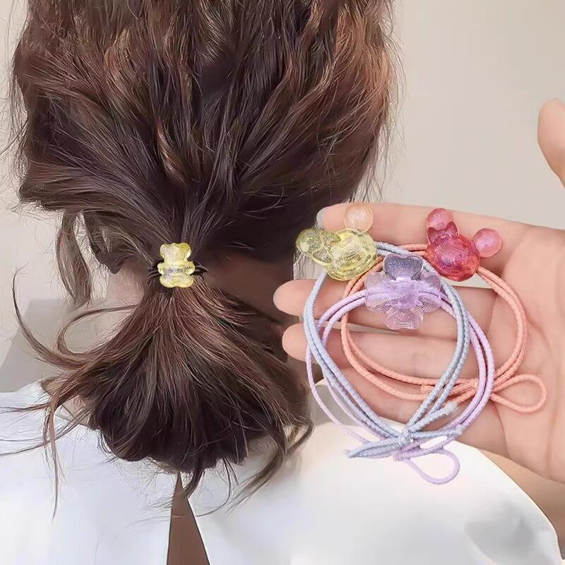 50根韩国东大门香薰发圈皮筋高弹力儿童耐用植物头绳女生发绳发饰