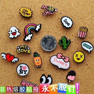 按钉工字彩色钉子创意软木大头图钉可钉墙墙钉 17色17粒亚克力韩式