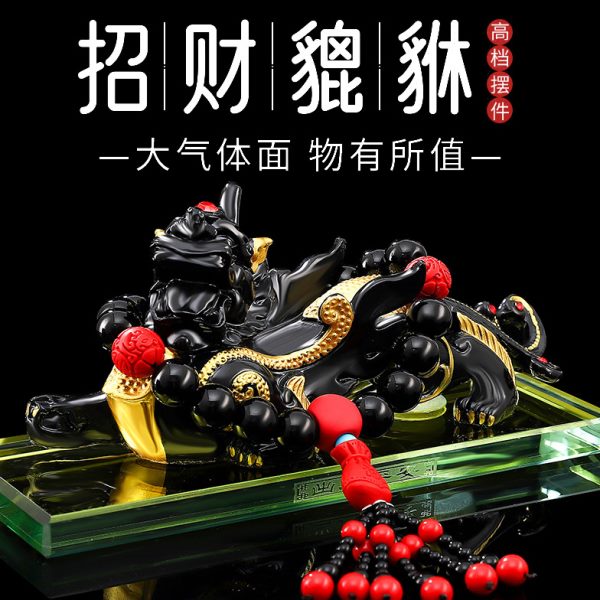 车载貔貅摆件男士高端大气2024新款装饰品中控台饰品车内高级感车