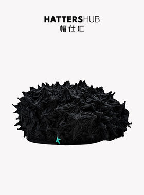 KEYONE2025春夏新款原创设计小众个性立体褶皱包头蓓蕾帽