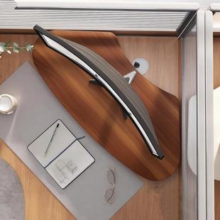 转角电脑增高架办公室台式显示屏升高架桌面多功能笔记本电脑支架