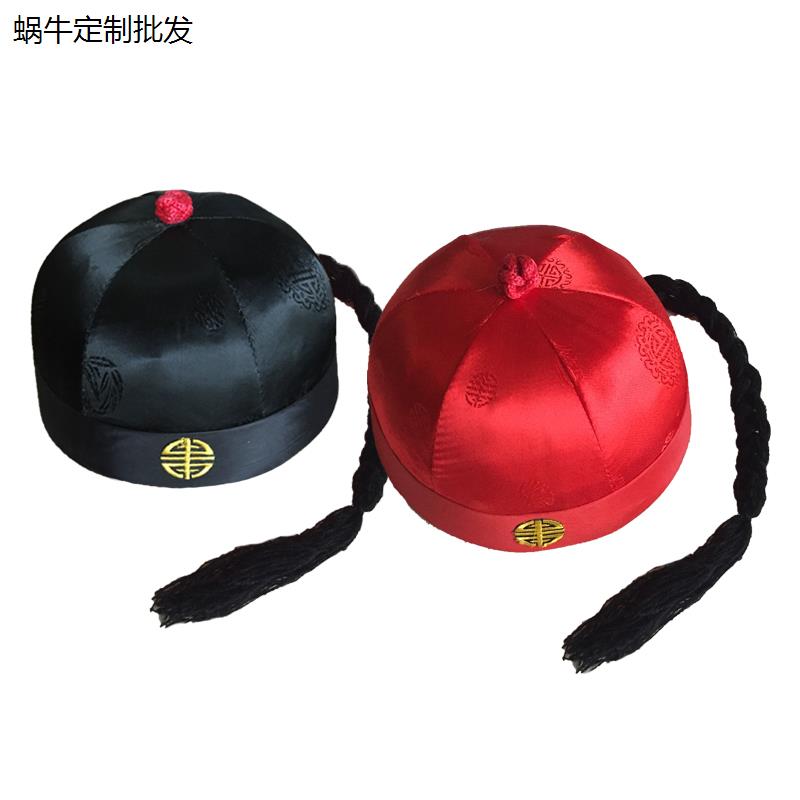 唐装地主帽瓜皮帽子男清