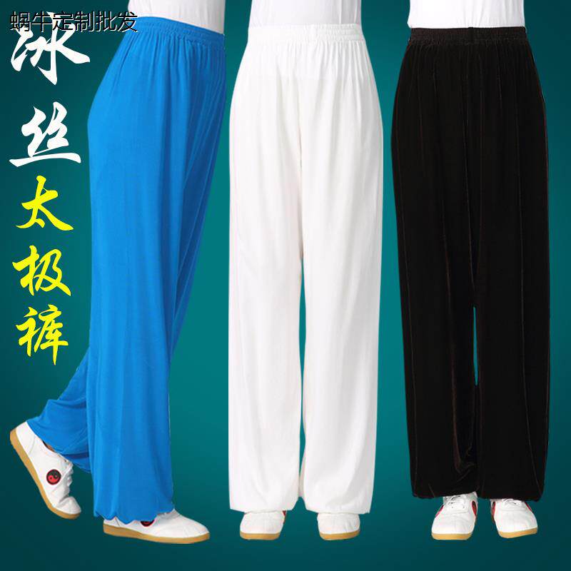 太极裤男冰丝宽松夏季薄