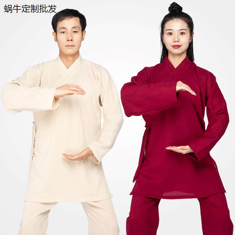 夏季斜襟武当太极服亚麻