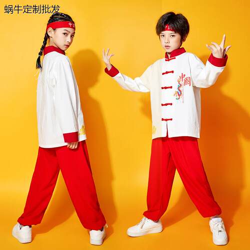 儿童武术演出服中国风六