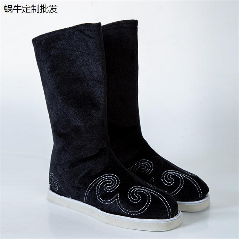 古装靴子男绣花古风汉代