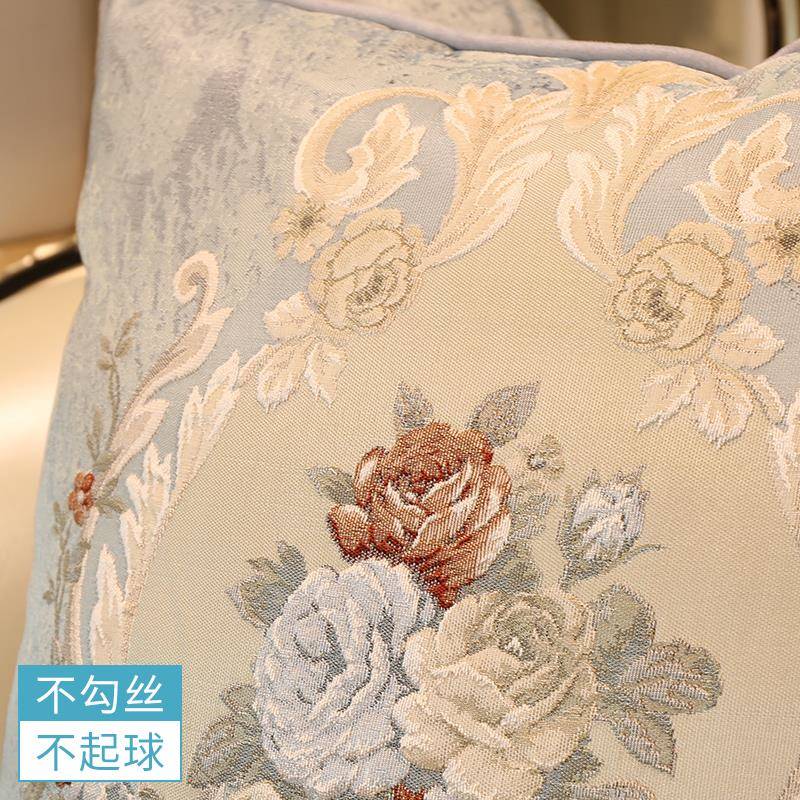 欧式沙发抱枕靠垫办公室高档奢华家用客厅美式床头靠背套腰枕含芯