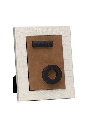 轻奢现代极简手工几何艺术相框装饰摆件书房书柜创意装饰品摆设