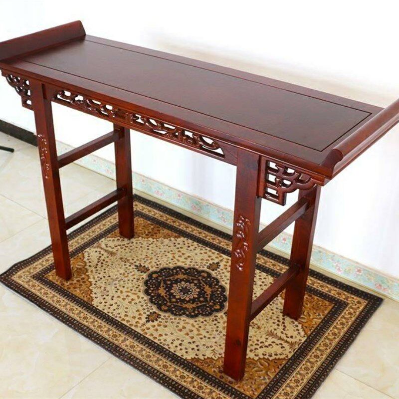 优选中式实木条案条几靠墙桌案画榫卯翘头条桌客厅仿古玄关桌香案
