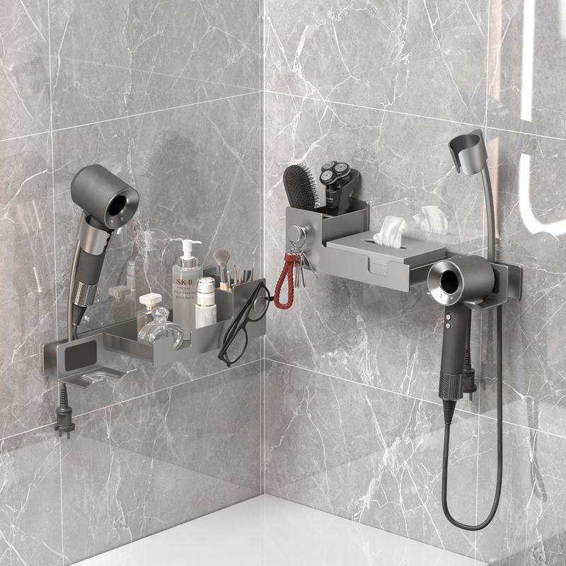 懒人吹风机支架免手拿免手持风筒解放双手电吹风置物架壁挂免打孔