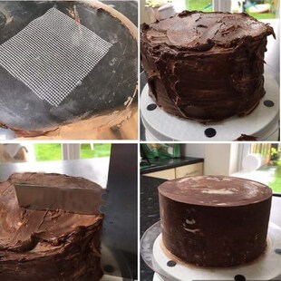 可调节高度不锈钢刮板 奶油翻糖蛋糕抹平器 蛋糕表面处理烘焙工具