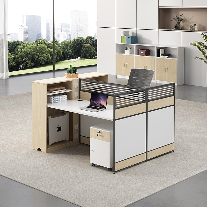 职员办公桌椅组合办公室简约员工财务工位家具双人四人位屏风卡位