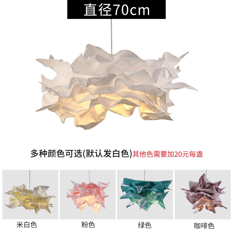 纸艺吊灯中古创意云朵客厅沙发卧室餐厅店铺商用装饰复古云朵灯