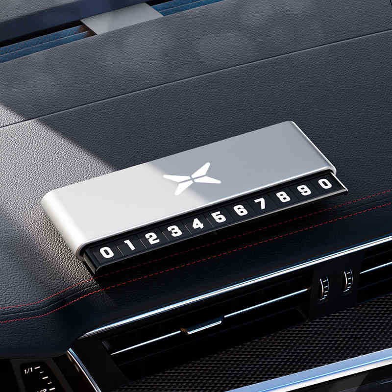 适用于小鹏P7临时停车号码牌P5 G3 G6 G9 X9车内饰车载挪车号码牌