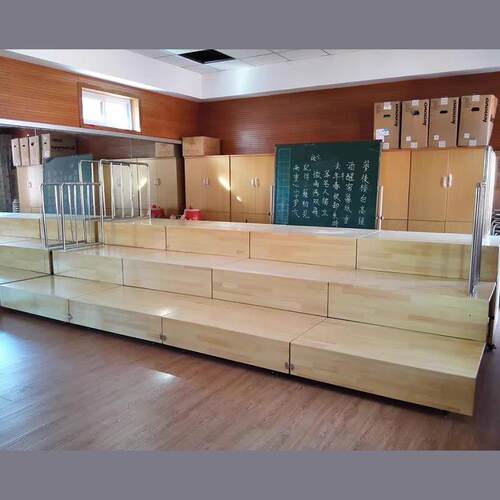 合唱比赛用移动舞台台阶 合唱节用抽拉式合唱台 伸缩合唱台幼儿园