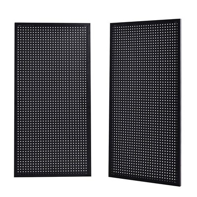 洞洞板带框货架上墙展示架多孔板超市货架挂钩五金工具挂板置物架