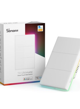 Sonoff TX T5 120 1C 2C 3C US美规墙壁智能开关语音控制定时带灯