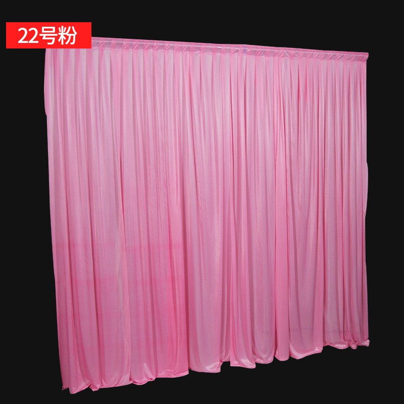 婚庆道具背景纱幔新款舞台迎宾区签到台婚礼布置用品打底幕布帷幔