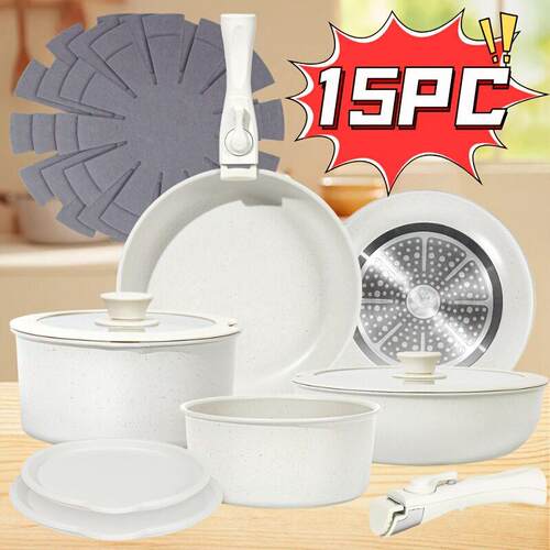 H 84101 Maifan stone cookware set 麦饭石锅具套装跨境速卖