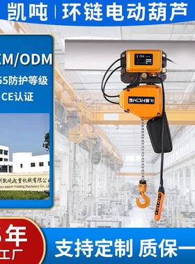 EQ-V250KG0.51T2吨EQ-V款电动环链葫芦单轨配电动小车固定式运行