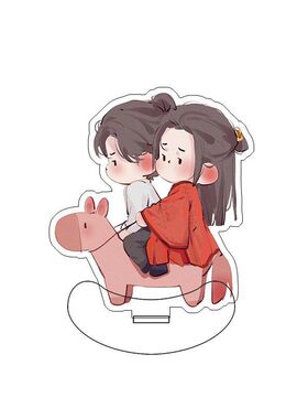 亚克力钉q版令立牌双面山河浪浪周边卡通夹层礼桌面摆件应援