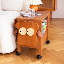 果设实木质移动边几折叠茶几小户型沙发客厅家用折叠可拓展小茶桌