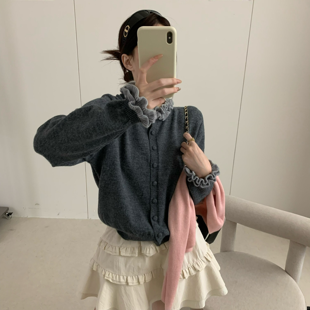 SUSAN-范围感穿搭韩系ins风甜韩木耳保暖毛衣27708