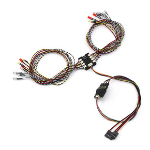 模型车联动16灯平跑攀爬车灯转向灯刹车灯智能模型灯rc联动灯组